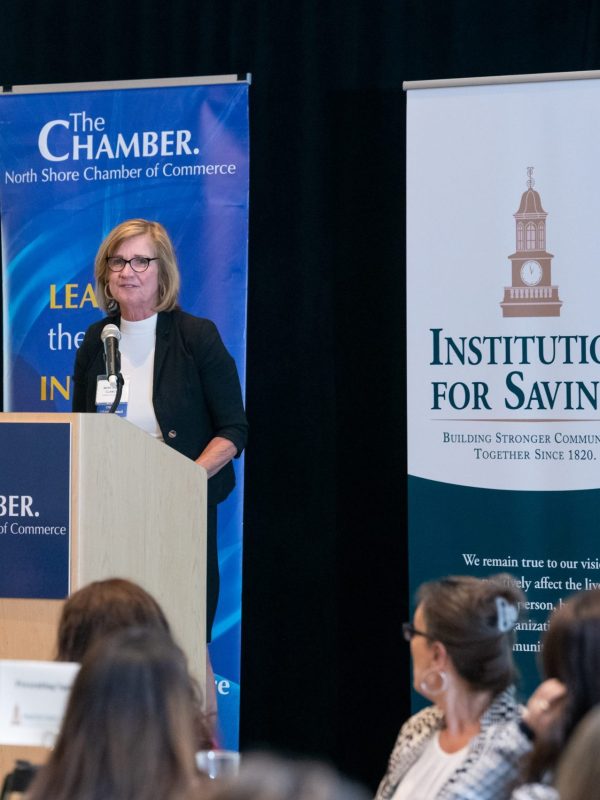 Institution for Savings sponsored Thrive Summit, Mary Anne Clancy speaking